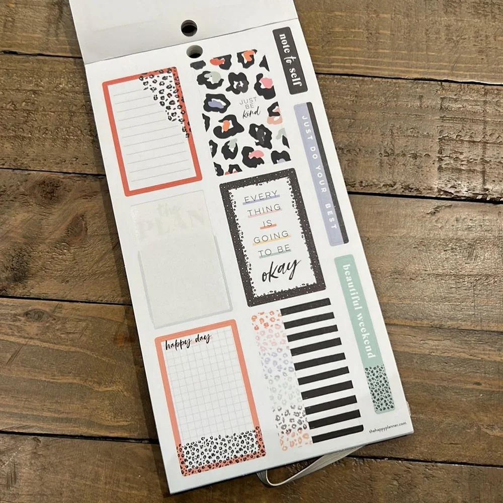 The Happy Planner Colorful Leopard sticker sheets